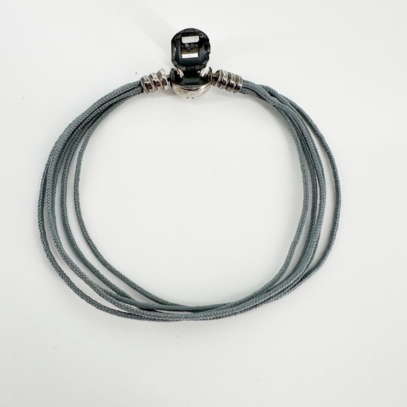 Pandora multi strand fabric bracelet - Picture 4 of 6